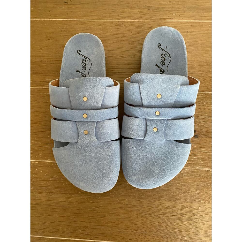 NEW Free people Sunday season mules 36 blue - Picture 1 of 6